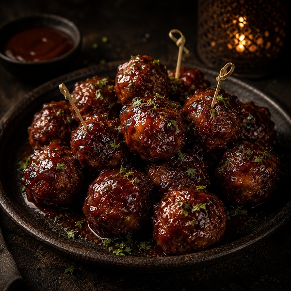 Smoked BBQ Meatballs